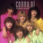 12-04-1980 Dolly Dots, Ria Brieffies, Angela Groothuizen, Anita Heilker, Angéla Kramers, Esther Oosterbeek and Patty Zomer at studio in Amsterdam, The Netherlands. Photo Govert de Roos/Connu